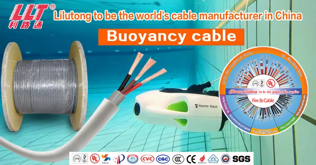 Buoyancy Requirements Foam TPU Floating Precise Cables for Underwater Rov Tether Series Cables