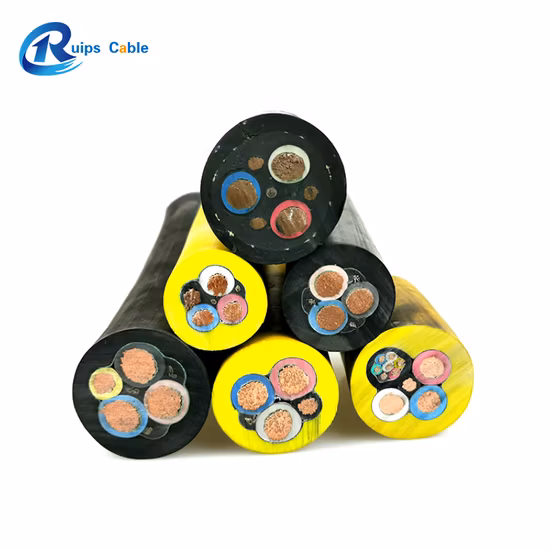 단일 나선형 드럼 및 원통형 드럼 600/1000V용 Ntmtwoeu 지하 광산 호이스트 케이블